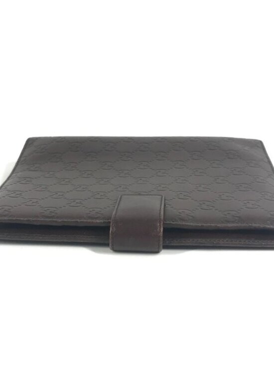 Gucci Note Cover Guccissima Logo GG Leather Brown main image 4